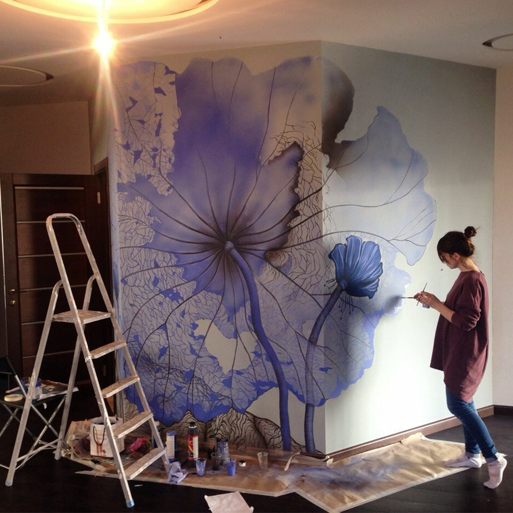 Роспись стен в интерьере Роспись стен в интерьере