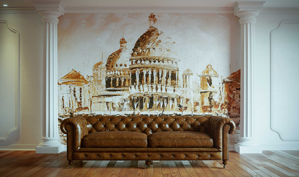 Роспись стен в интерьере Роспись стен в интерьере